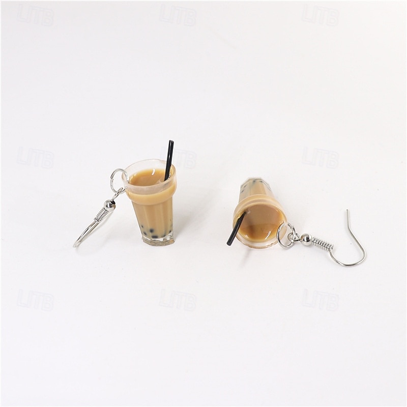 Femmes Boucles d'oreilles Tropical Joie Élégant Des boucles d'oreilles Bijoux Café Pour Soirée de 2025 ? $23.99 –P2