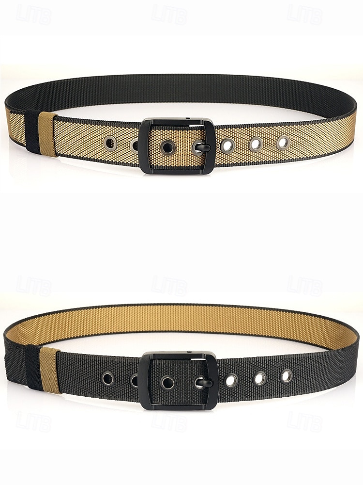 Ceinture tactique réversible en nylon pour homme avec boucle de réglage rotative - sangle de style militaire durable pour l'extérieur, le travail et les vêtements décontractés de 2025 ? $14.99 –P6