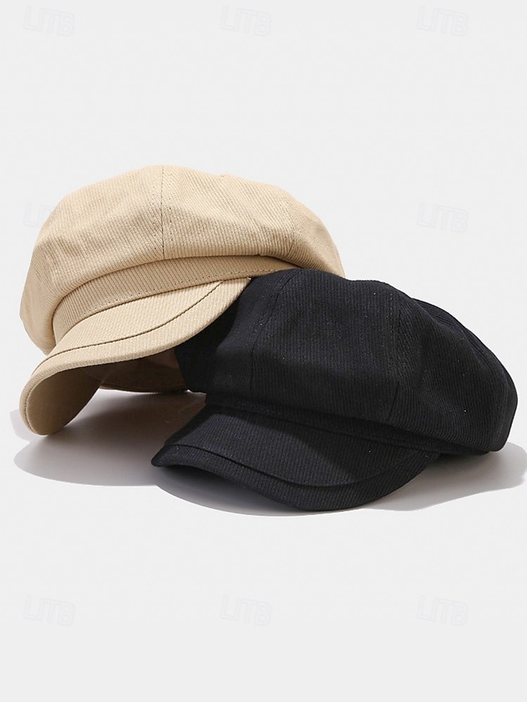 2026年 女性用キャンバスニュースボーイハット - 軽量で通気性に優れ、カーブしたつばと調節可能なストラップ付き。秋冬のストリートウェア、旅行、普段着に最適です。  コレクション – $29.99 –P4