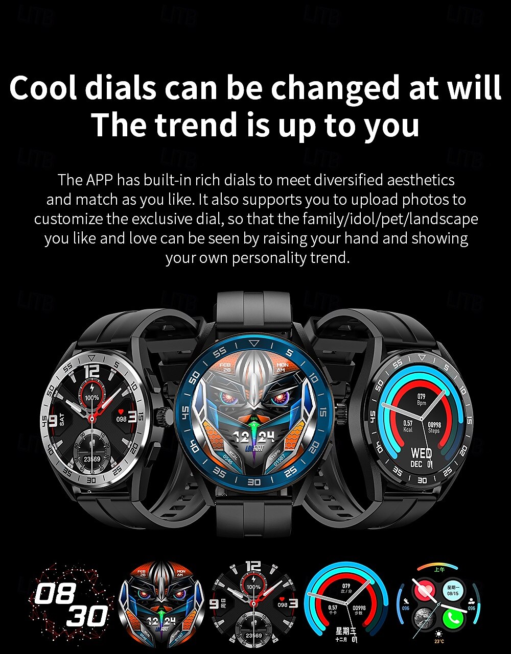 LOKMAT COMET PRO Smart Watch 1.32 inch Smartwatch Fitness Running Watch Bluetooth Pedometer Call Reminder Activity Tracker Compatible with Android iOS Women Men Long Standby Hands-Free Calls Media 2025 - $37.99 –P14
