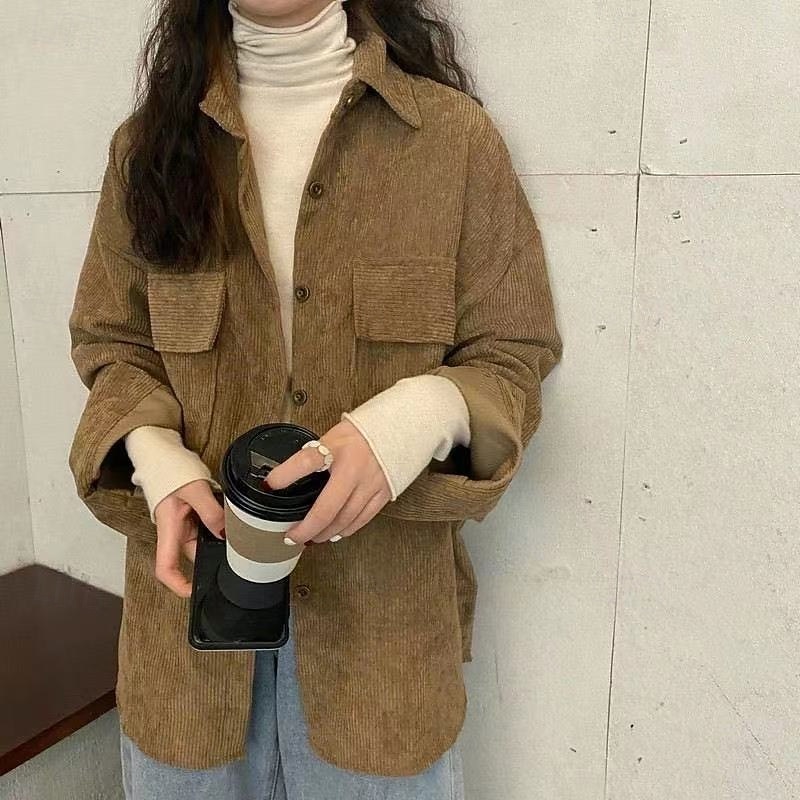 Damesoverhemd effen kleur elegant vintage dagelijks lange mouw bisschopsmouw overhemd kraag lange tops werk dagelijks uitgaan roze bruin abrikoos lente herfst winter lente, herfst, winter 2025 - $28.99 –P8