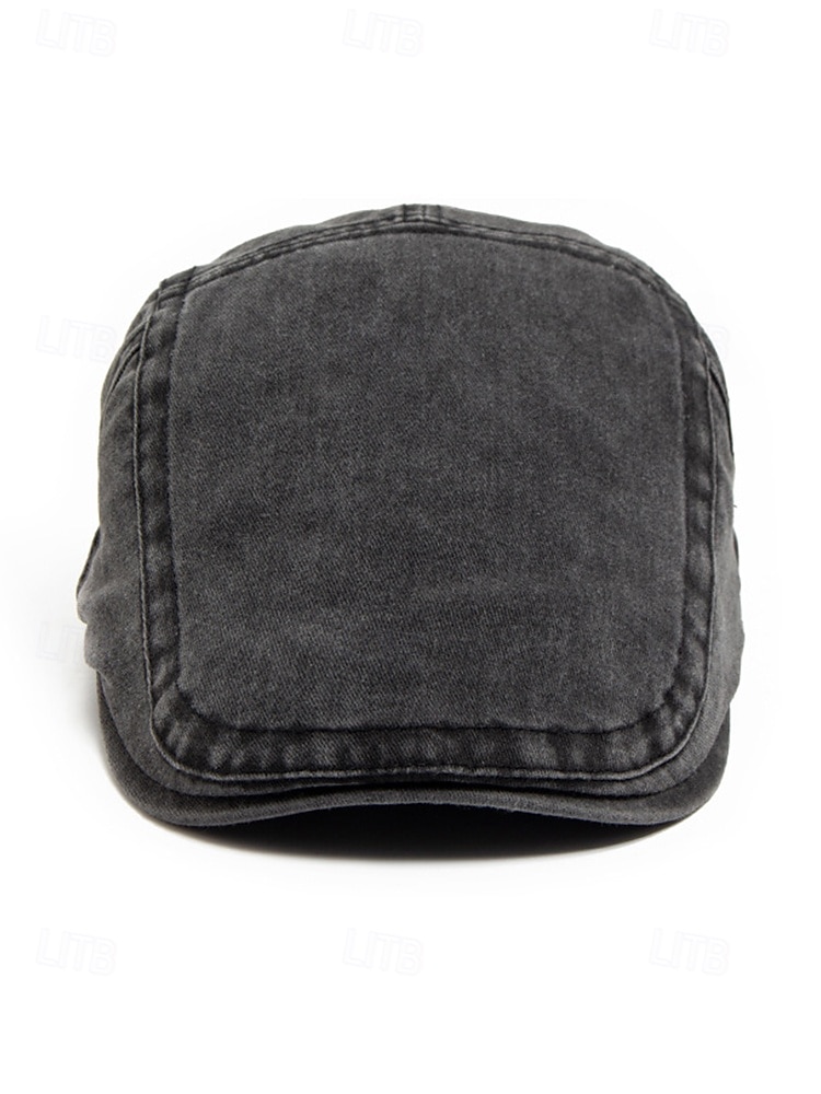 berretto piatto da uomo in cotone lavato con visiera edera – cappello da guida newsboy con fibbia regolabile, stile vintage leggero e traspirante per golf, viaggi, attività all'aperto e uso quotidiano del 2025 a $14.99 –P5