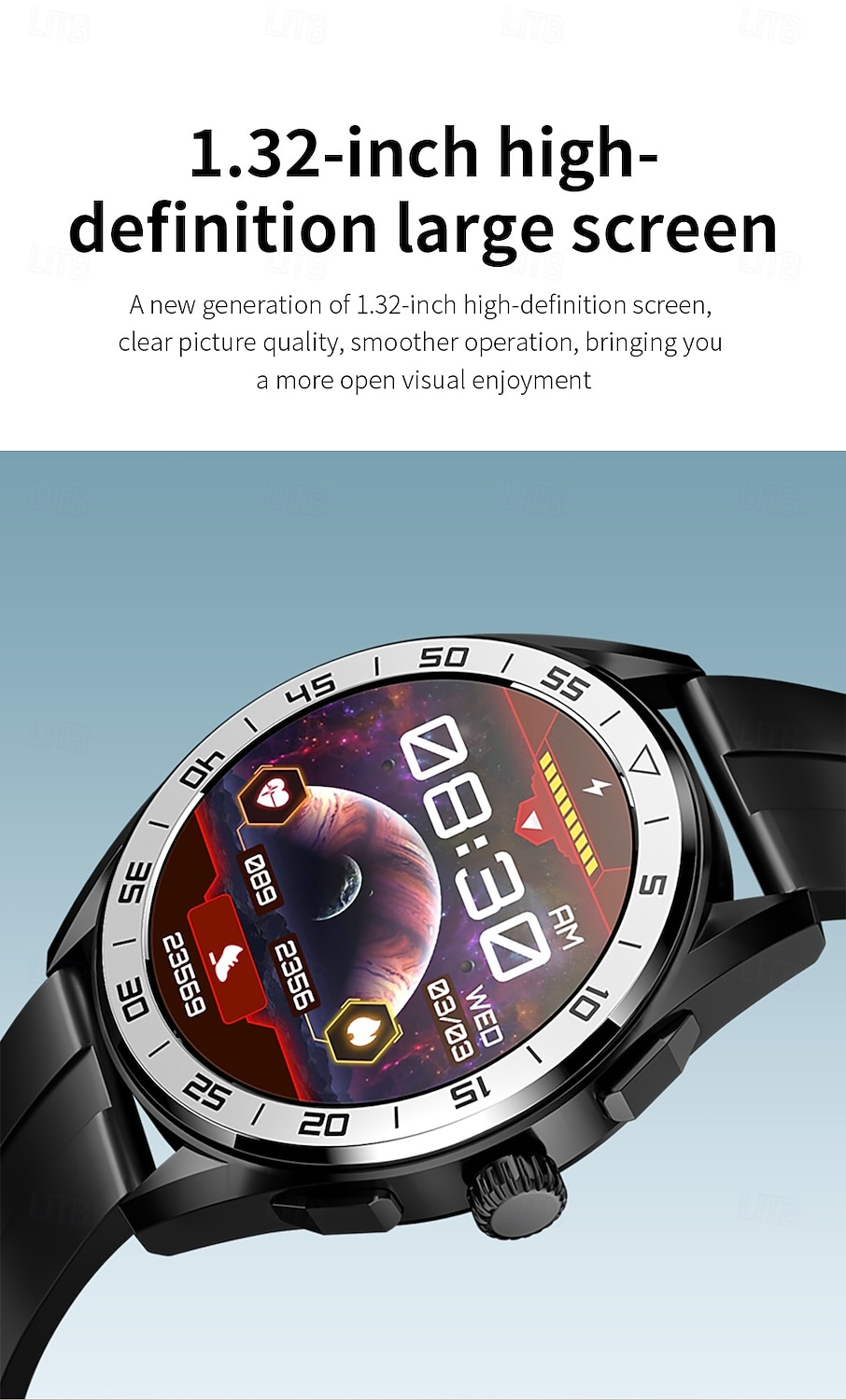 LOKMAT COMET PRO Smart Watch 1.32 inch Smartwatch Fitness Running Watch Bluetooth Pedometer Call Reminder Activity Tracker Compatible with Android iOS Women Men Long Standby Hands-Free Calls Media 2025 - $37.99 –P5