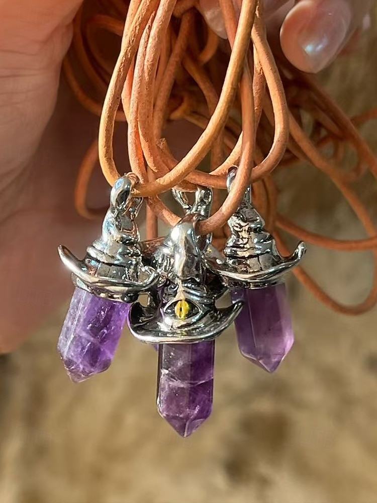 Femmes Collier pendentif Collier Pierre Précieuse & Cristal Alliage ancien Exagéré Halloween Rond de 2025 ? $9.99 –P5