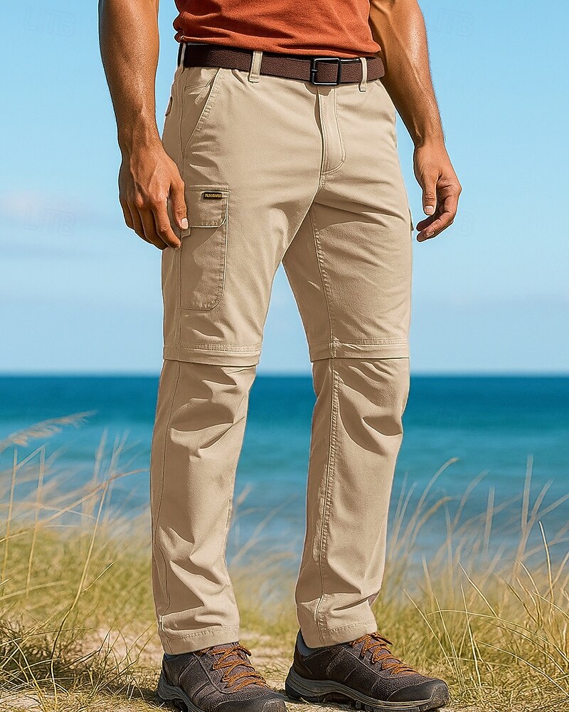 Herren Abzippbare Hosen Wanderhosen Softshellhosen Frühling Herbst Außen Normale Passform Wasserdicht Winddicht Unterteile Tasche Schwarz Armeegrün Camping / Wandern Laufen S M L XL XXL 2026 - $34.99 –P6