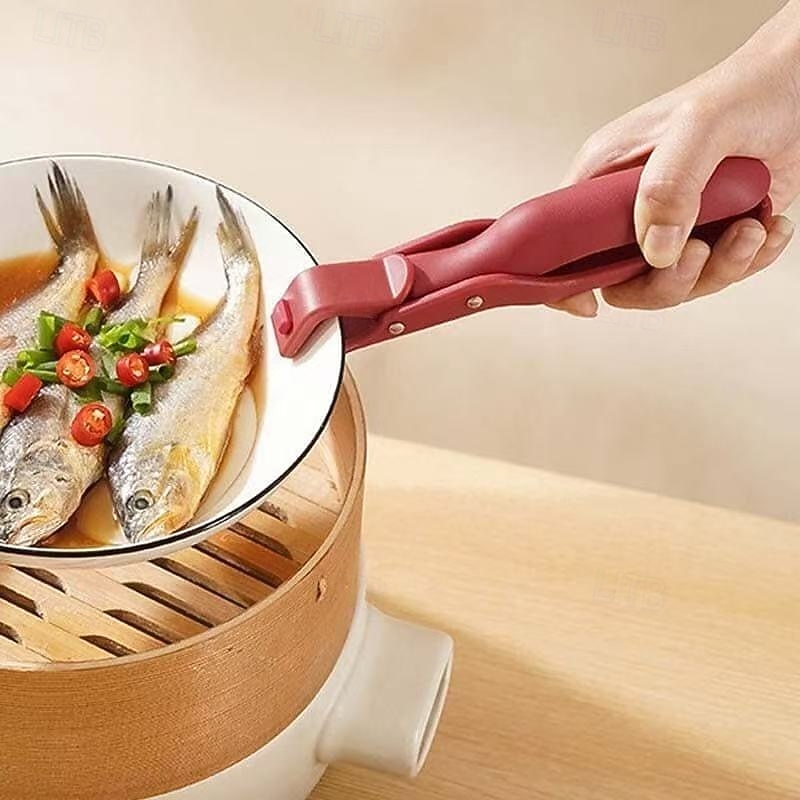 2 peças de suporte de tigela anti-escaldante multiuso para cozinha, pinças antiderrapantes para segurar pratos, braçadeira de prato resistente ao calor para levantar pratos quentes, tigelas, de 2026 por $13.99 –P7