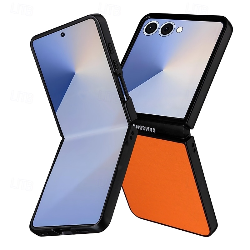 telefono Custodia Per Samsung Galaxy Z Flip 7 Z Flip 7 FE Z Flip 6 Z Flip 5 Copertura Posteriore Resistente agli urti Retrò TPU Pelle PU del 2025 a $9.99 –P13