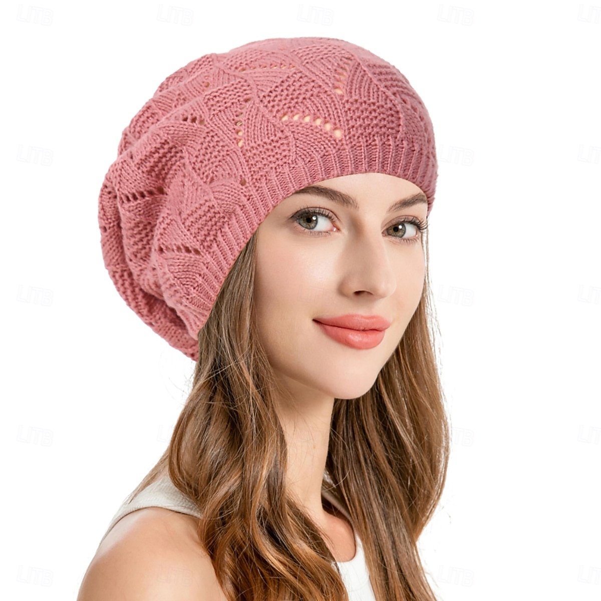 Dames Hoed Meloen Cap draagbaar Ademend Buiten Straat Gebreid Heldere kleur 2026 - $5.99 –P6