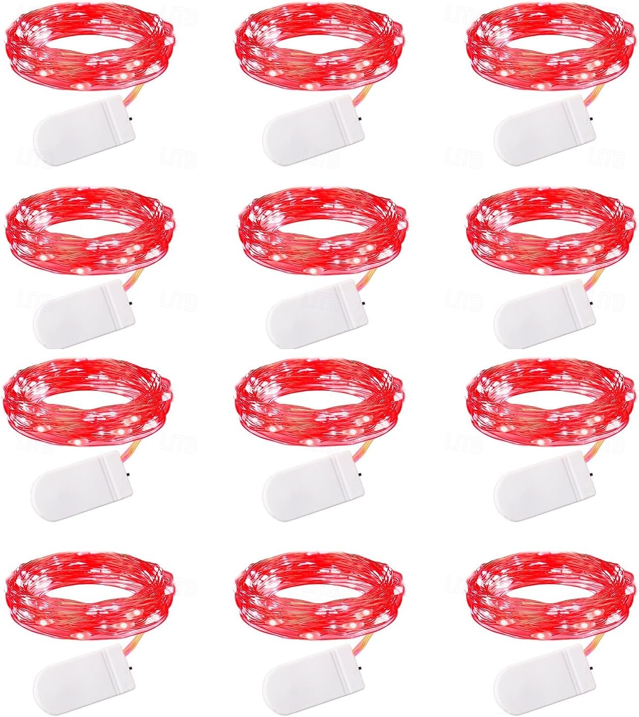 2m Guirlandes Lumineuses 20 LED Blanc Chaud Blanc Rouge Lumières de fil de cuivre Halloween Étanche Vacances Alimenté par piles de 2025 ? $12.99 –P8