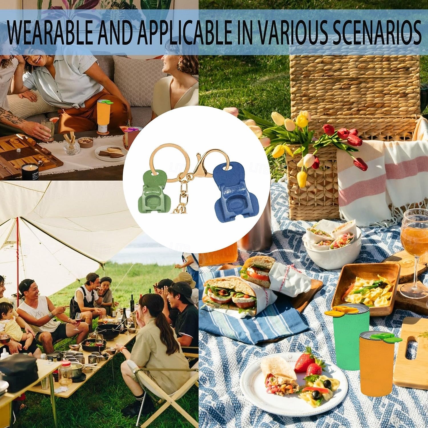 12 Stück einfacher Laschenöffner&amp;Getränkeschutz, Komplettabdeckung, einfacher Laschenöffner, Werkzeug zum Öffnen von Getränkedosen, bunter Getränkedosen-Schutzdeckel für Limonade, für Cola, Bier, 2026 - $16.99 –P6