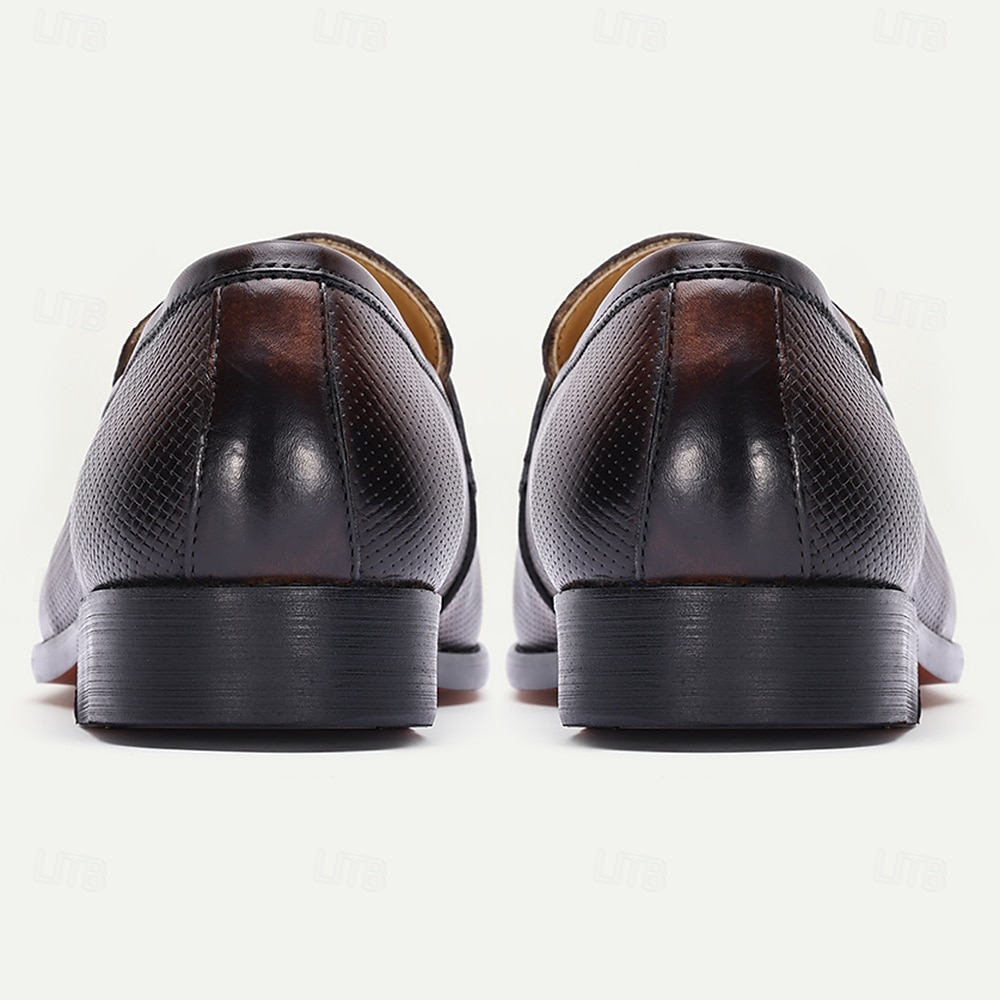 Homens Sapatos sociais Sapatos de vestir Mocassins Clássicos Caminhada Casual Couro Confortável Antiderrapante Mocassim Café de 2026 por $99.99 –P4