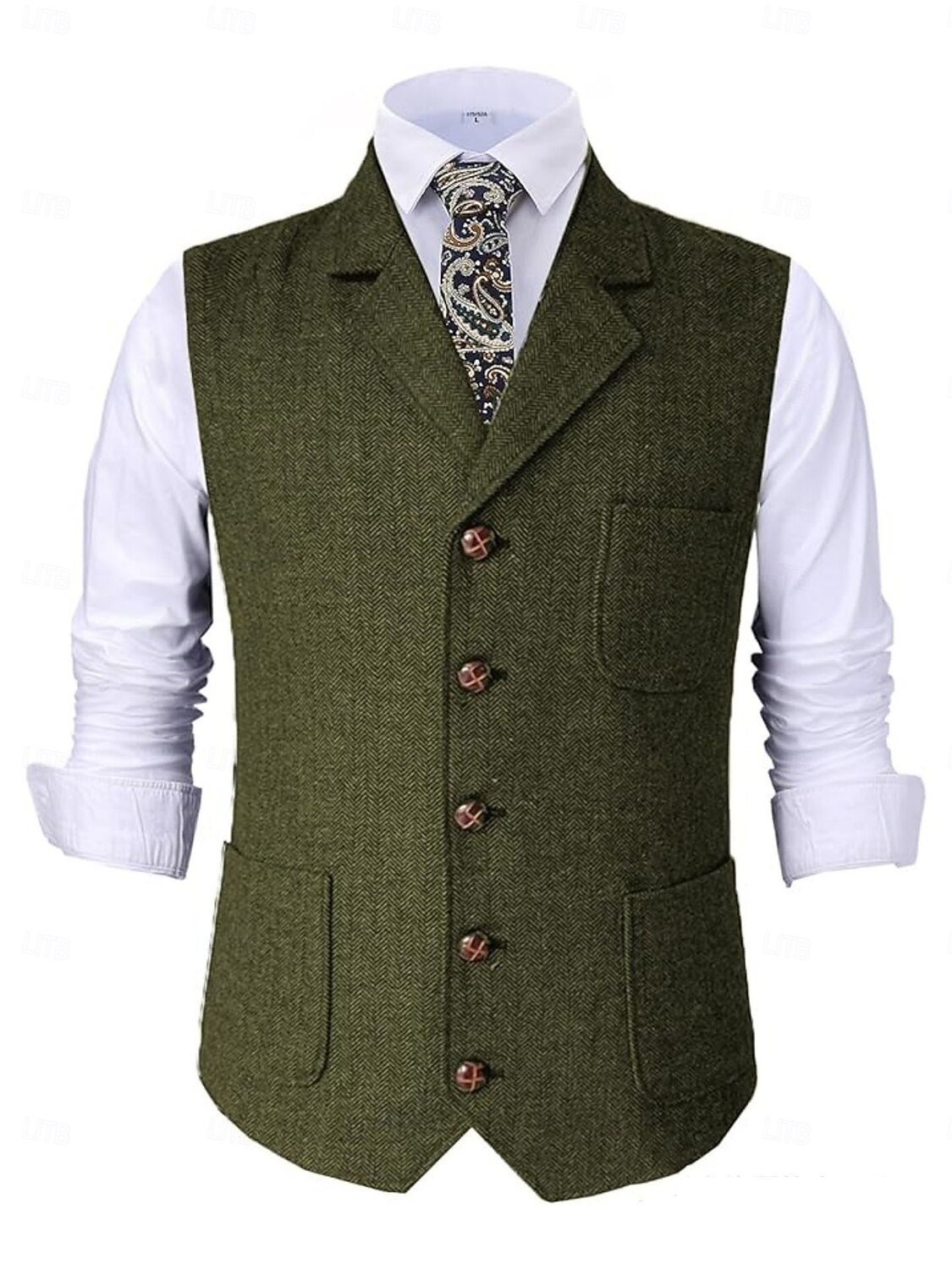Retro Řvoucí 20s 20. léta 20. století Kamizelka Velký Gatsby Gentleman Maškarní kostým Pánské předvečer Všech svatých Karneval Večerní oslava Plesová maškaráda Dospělí Vesta 2025 - $39.99 –P7