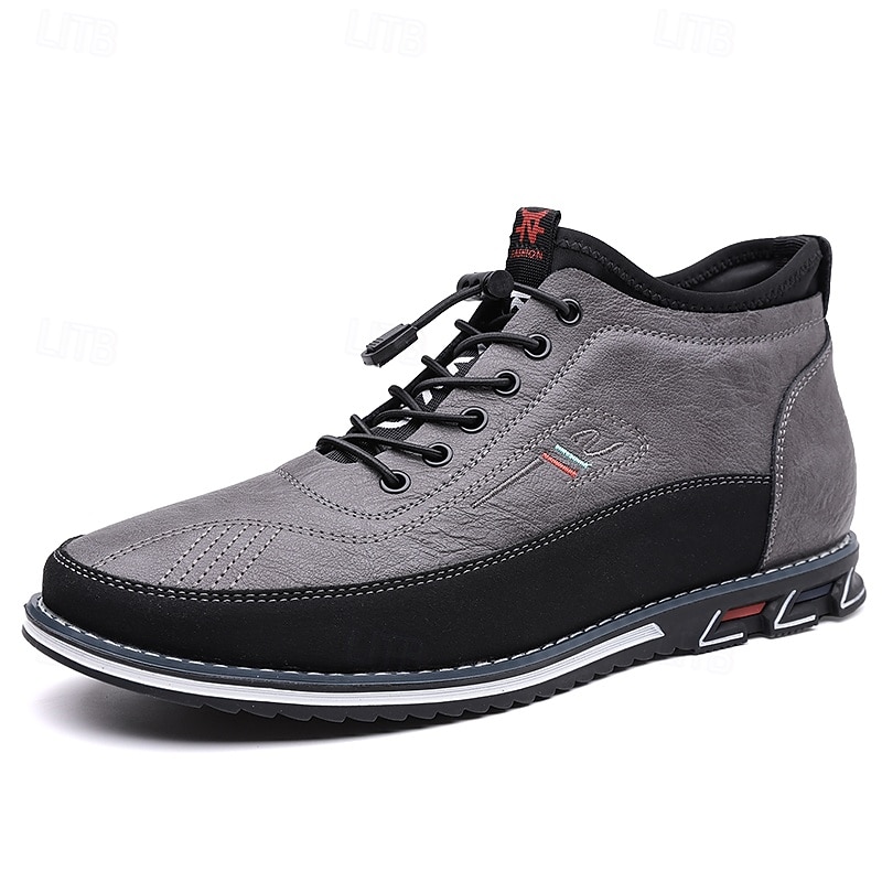 braune High-Top-Wanderschuhe für Herren – bequeme Schnürschuhe für große Füße, Reisen und lange Wanderungen 2025 - $17.99 –P2