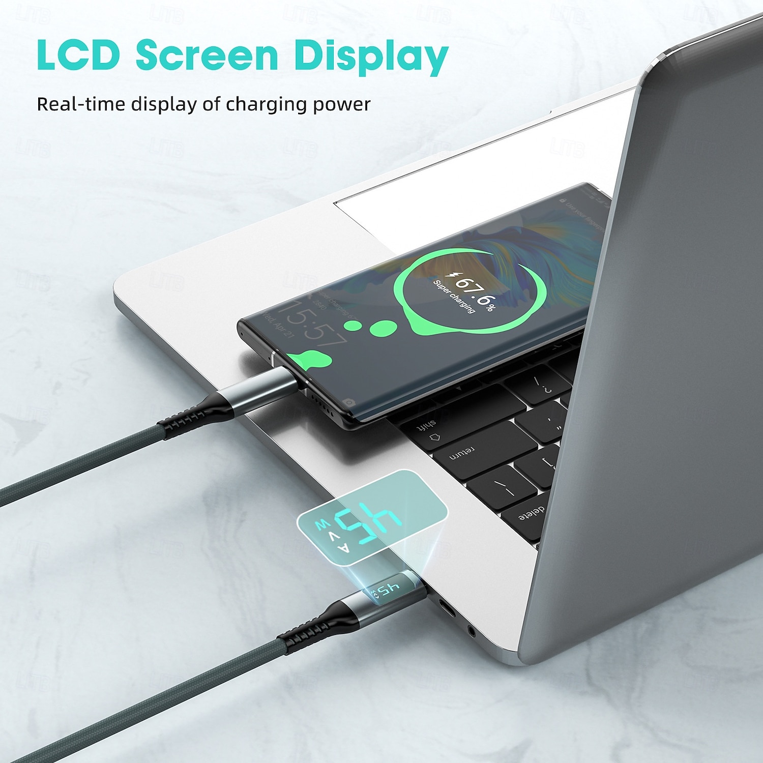 1 πακέτο Καλώδιο USB C Καλώδιο USB 3.0 Καλώδιο USB 4 USB C σε USB C 5 A Γρήγορη φόρτιση Υψηλή μεταφορά δεδομένων Ανθεκτικό Οθόνη LED Για iPhone Αξεσουάρ Κινητού Τηλεφώνου 2025 - $16.99 –P3