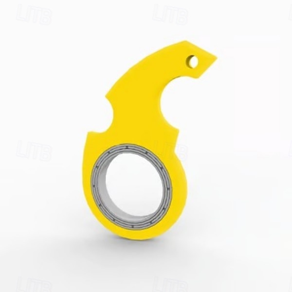 Confezione da 2 portachiavi fidget spinner: giocattolo antistress portatile, struttura in metallo resistente, perfetto per adulti e bambini del 2025 a $13.99 –P7