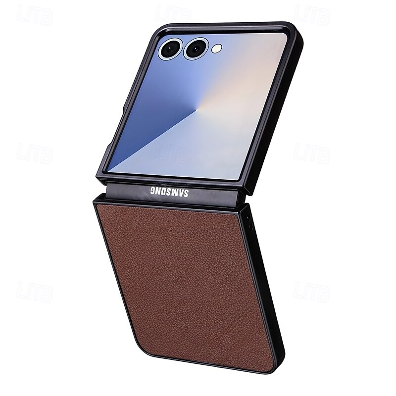telefono Custodia Per Samsung Galaxy Z Flip 7 Z Flip 7 FE Z Flip 6 Z Flip 5 Copertura Posteriore Resistente agli urti Retrò TPU Pelle PU del 2025 a $9.99 –P4
