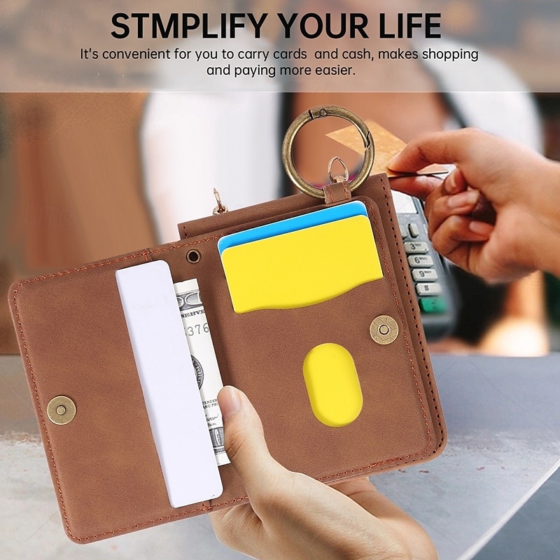 Phone Case For Samsung Galaxy Z Flip 7 Z Flip 6 Z Flip 5 Z Flip 4 Back Cover with Lanyard Support Wireless Charging Kickstand Retro TPU PU Leather 2025 - $14.99 –P6