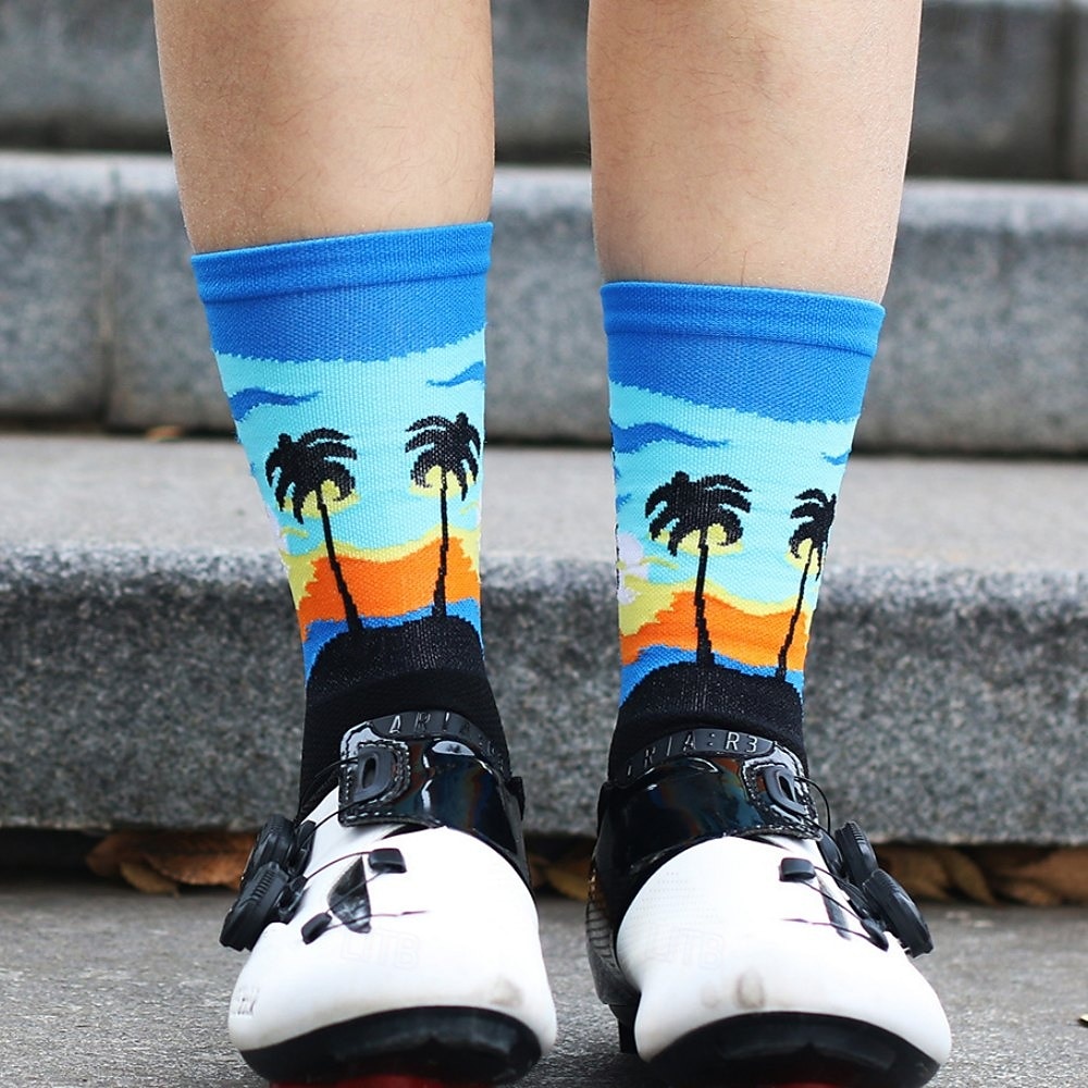 Calcetines Calcetines Ciclismo Calcetines de bicicleta Calcetines deportivos Calcetines atléticos Camping / Senderismo Senderismo Ejercicio al Aire Libre Bicicleta / Ciclismo Alta elasticidad Cómodo 2025 - $12.99 –P11