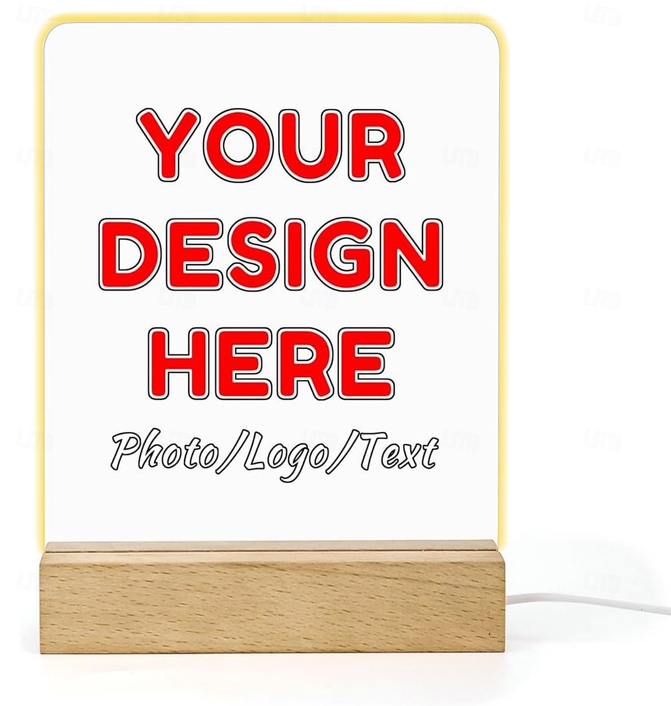 Personlig nattlys med foto, tilpasset gave, akryl LED-dekorasjon, USB-drevet, varm hvit, legg til bildet ditt, den perfekte julegave til bestevenner, elskere og familie 2026 - $16.99 –P2