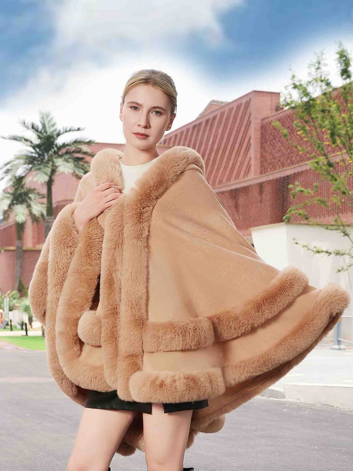 Écharpes en Fausse Fourrure Élégant Garder au Chaud Sans manches Manche Chauve-souris Polyester Boléros de Mariage Avec Couleur unie Pour Occasion Spéciale Automne & Hiver de 2025 ? $74.99 –P18