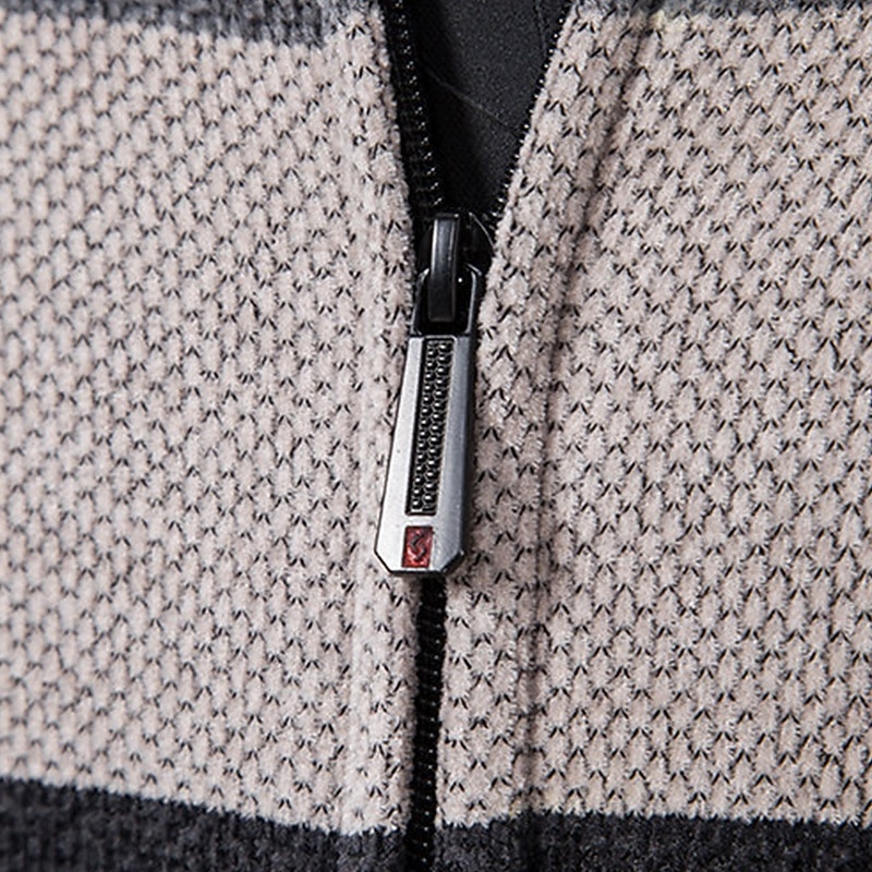 Herren Pullover Kleid Pullover Strickjacke Reißverschluss-Pullover Strickpullover Gerippt Stricken Normale Oberteile Gestrickt Gerippt Einfach Rollkragen Mode Schals Büro Lässig Bekleidung Herbst 2026 - $39.99 –P5