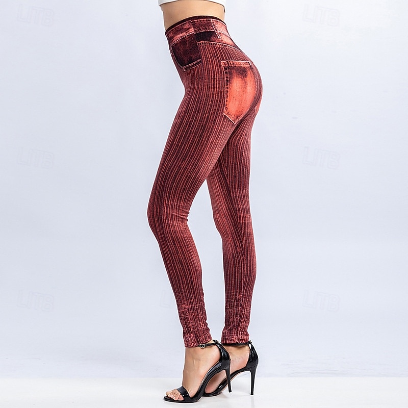 Per donna Pantaloni Eleganti Leggings Leggings comodi Streetwear Casual Lunghezza intera Naturale Semplice Tasca Confortevole Streetwear Abbigliamento quotidiano Weekend Grigio Nero Rosso Blu Autunno del 2026 a $13.99 –P14
