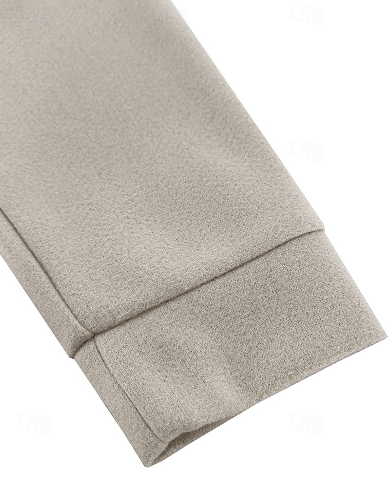 Herren Leichte Jacke Freizeitjacke Urlaub Täglich Atmungsaktiv Tasche Herbst Winter Einfach Mode Klassisch Revers Regulär Aprikose Schwarz Jacken 2025 - $32.99 –P6