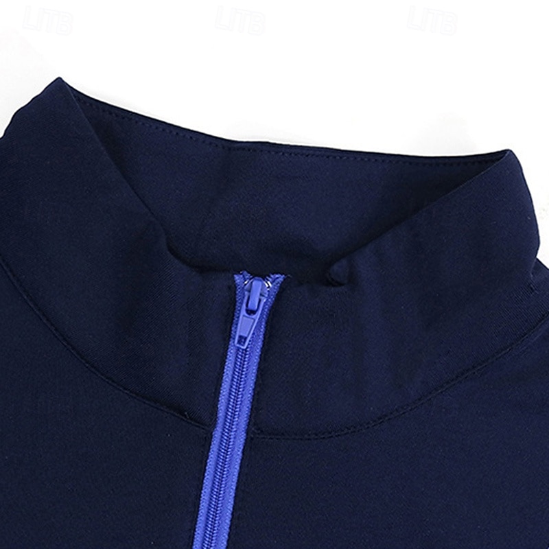 Women's Fleece Workout Shirt Yoga Top Stand Collar Warm Quarter Zipper Long Sleeve Sports Solid Color Top For Gym Athletic Sports Activewear 2025 - $23.99 –P7