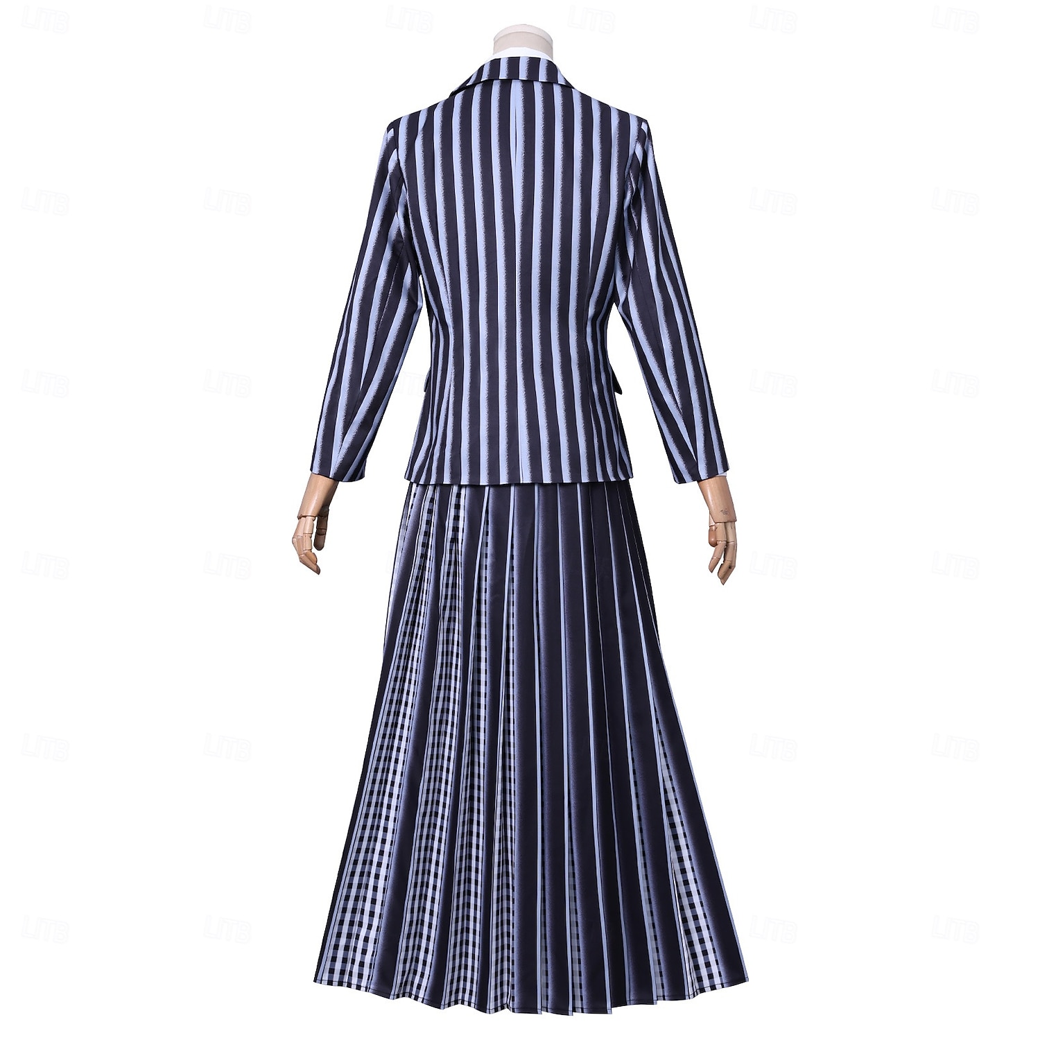 Středa Addams Addamsova rodina středa Kostým Školní uniforma Krásné šaty cosplay Filmové kostýmy for Dámské Dospělí předvečer Všech svatých Karneval Výkon Párty Šaty 2025 - $96.99 –P2