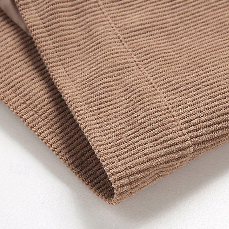 Per uomo Giacca Leggera Giacca in Velluto a Coste Giacca Casual Vacanza Quotidiano Caldo Tasca Primavera Autunno Semplice Moda Classico Bavero Regolare Nero Cachi Verde militare Beige Giacca del 2025 a $37.99 –P8