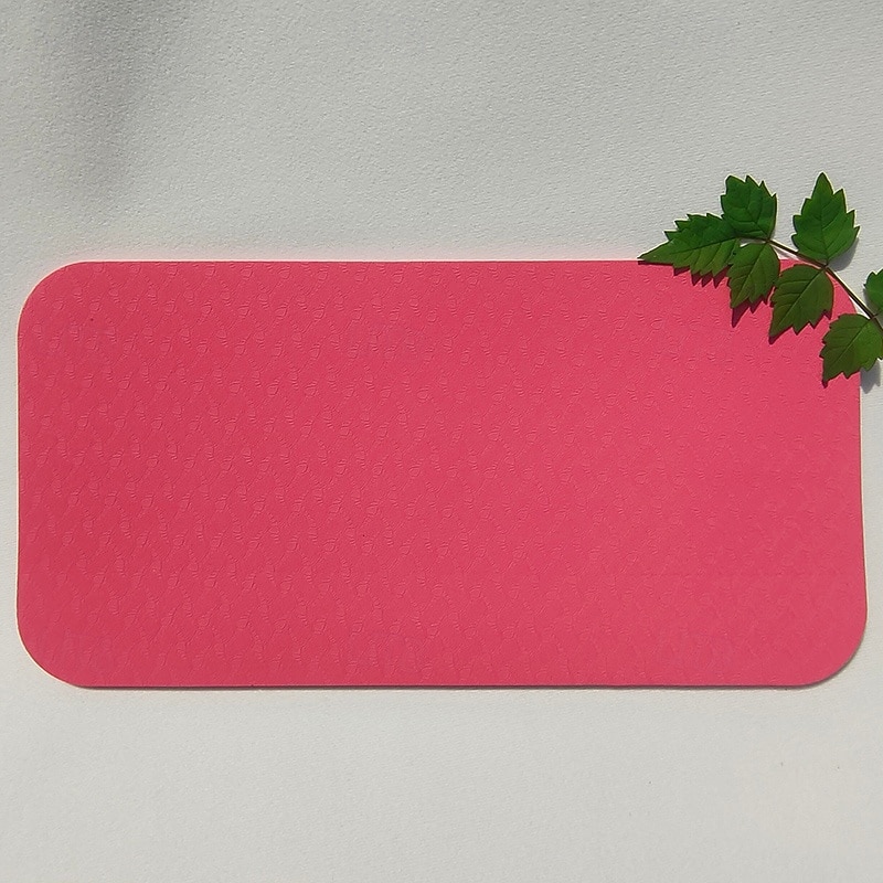 Exercise Yoga Mat 34*17*0.6/34*17*0.8 cm Durable TPE for Exercise & Fitness Pilates Black Pink Red 2025 - $8.99 –P7