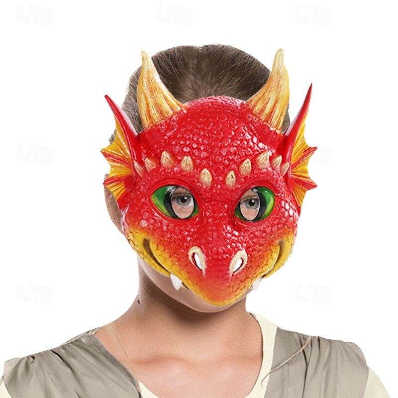 Bambini Ragazze Accessori per capelli Attivo All'aperto Vacanza Drago Stampa animalier Nero Rosso del 2026 a $10.99 –P4