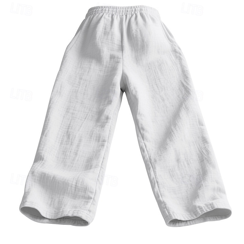 Férfi Vászon nadrág Nadrág Nyári nadrág Strand nadrág Zsinór Zseb Rugalmas derék Sima Mokaszinok Légáteresztő Vakáció Napi Szabadság Hawaii Boho Görögdinnye Piros Világos khaki 2025 - $18.99 –P6