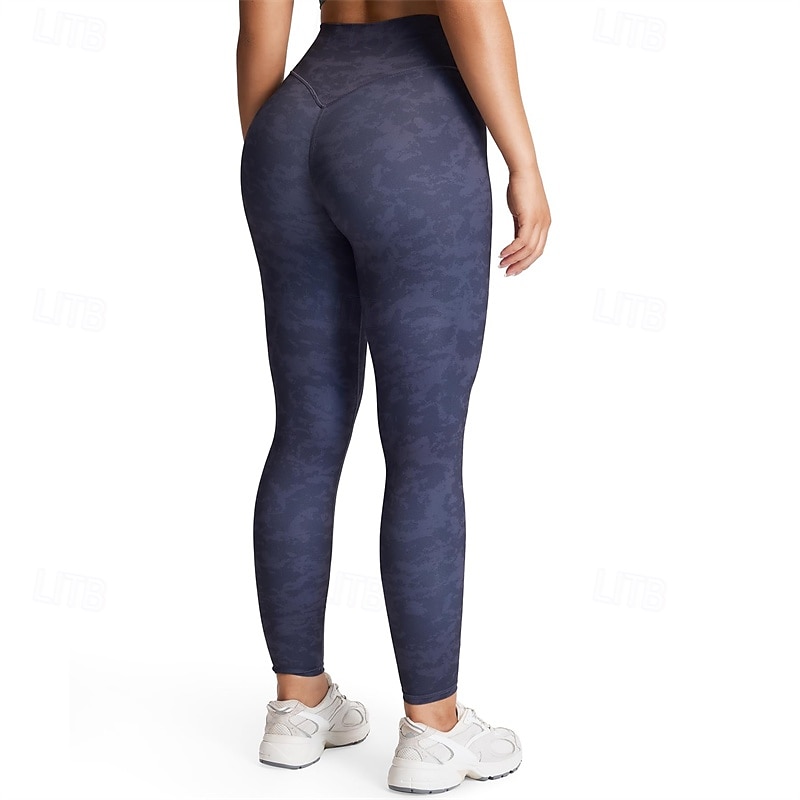 Damskie Legginsy capri Legginsy do jogi Wyszczuplenie brzucha Siłownia Obuwie sportowe Bieganie Doły Drukowanie Biały Granatowy Brązowy Jesień Sport Odzież sportowa Szczupła 2026 - $23.99 –P7