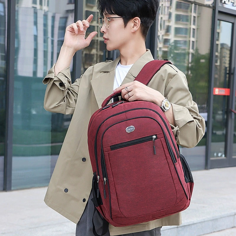 Zaino di grande capacità per studenti, uomo e donna, borsa per computer, zaino multitasche impermeabile e resistente all'usura per pendolari del 2025 a $87.99 –P4