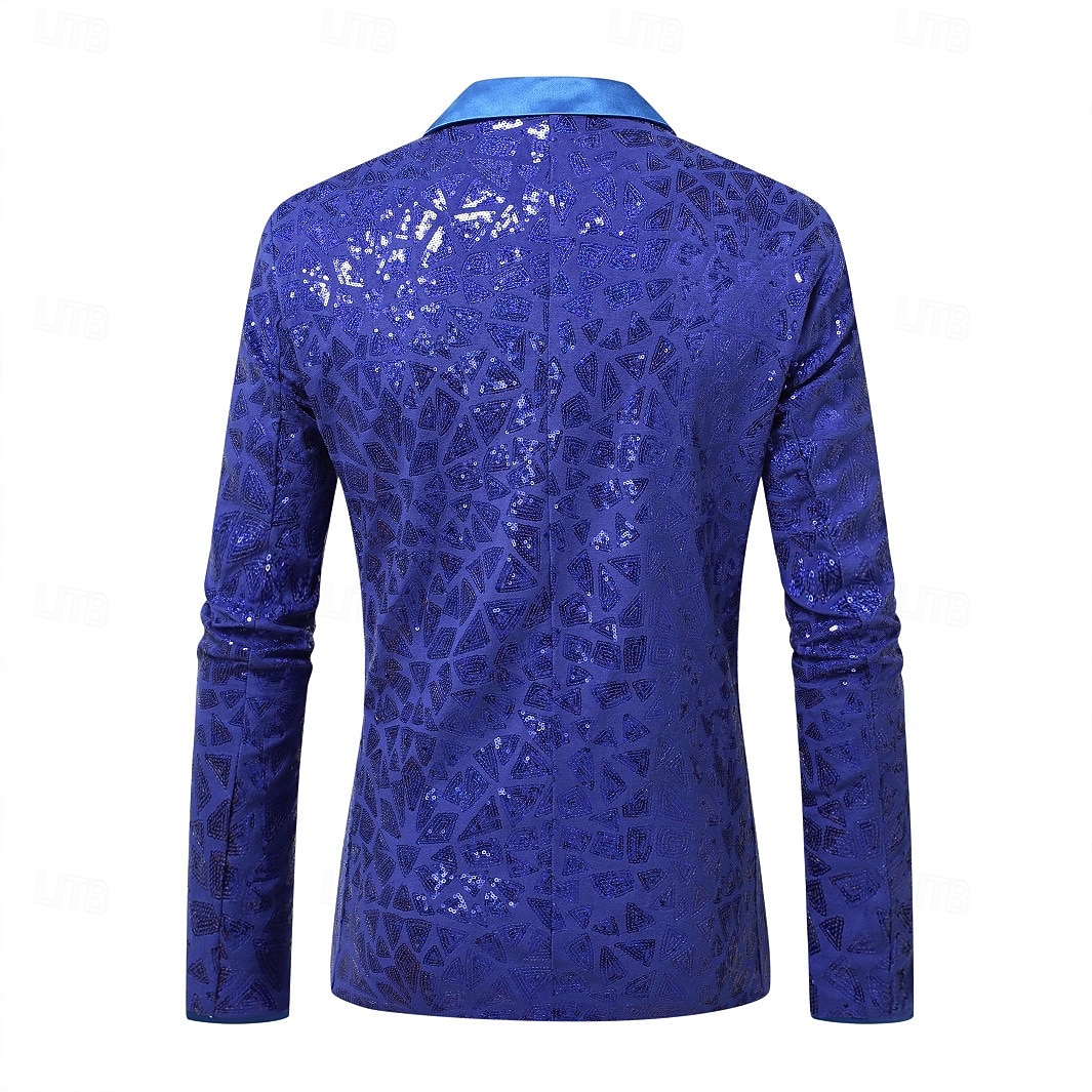 Discotecă Anii 1980 Geacă Blazer cu guler de rever Normal Disc Paiete Costume de fancy Bărbați Halloween Mascaradă Club Parada Mândriei Luna Mândriei Adulți Geacă Toamna iarna 2026 - $78.99 –P3