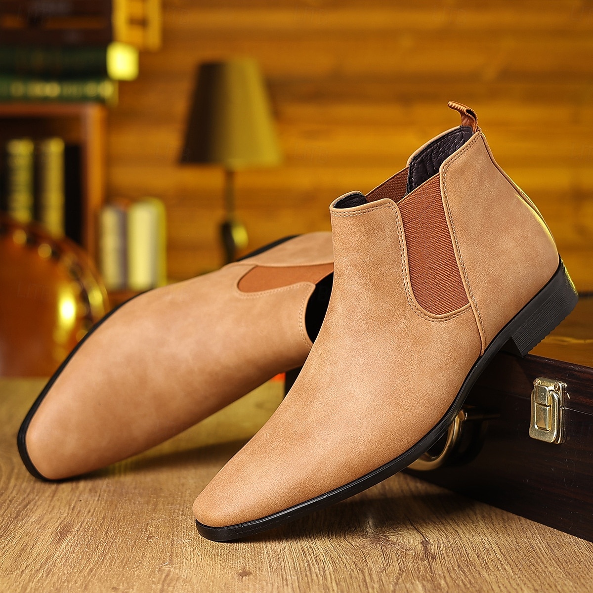 Botines Chelsea para hombre: botines informales de negocios para uso diario y de oficina. 2025 - $64.99 –P3