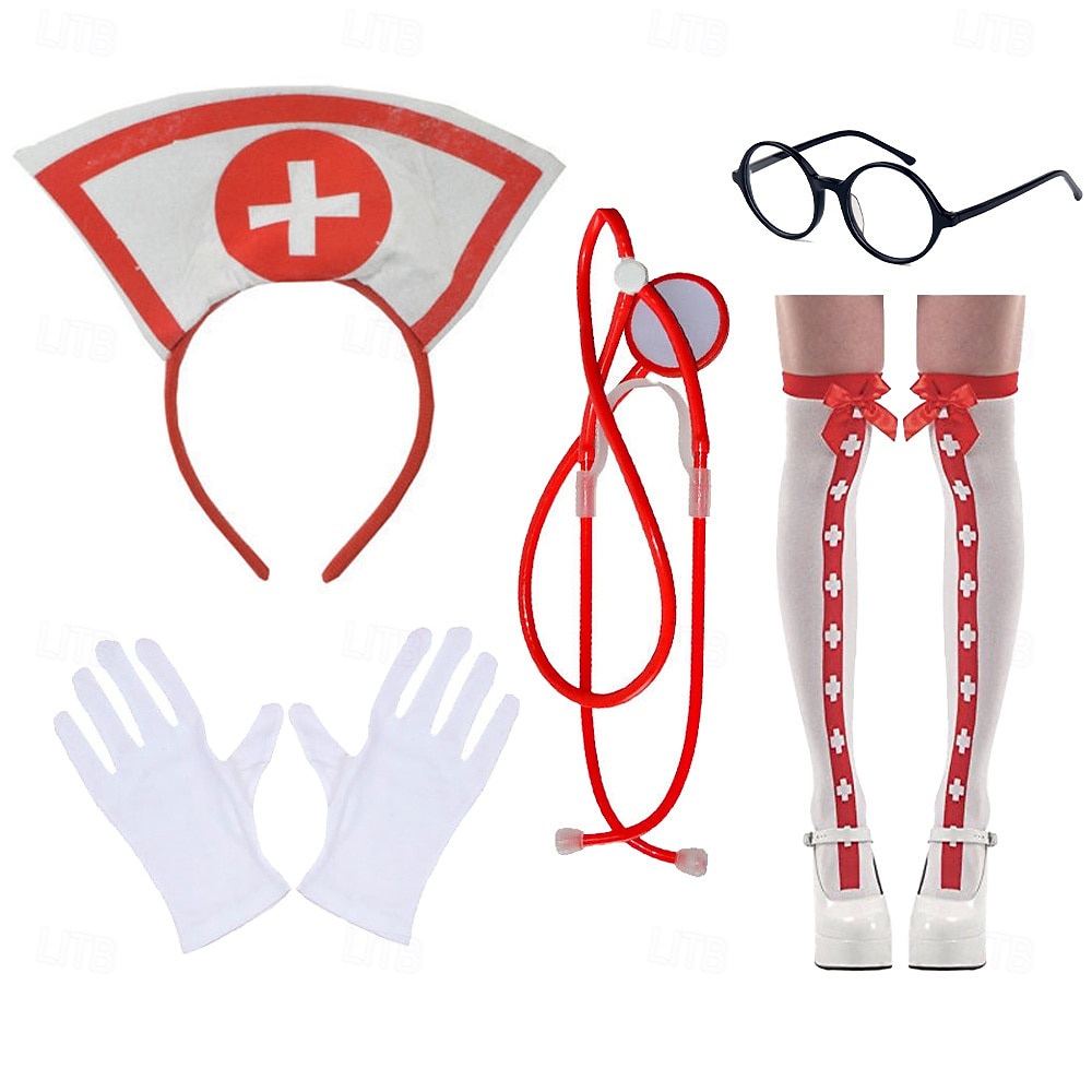 Sestry předvečer Všech svatých Sada příslušenství Sexy kostým Dospělé Dámské předvečer Všech svatých Karneval Výkon Párty Jednoduché Halloweenské kostýmy Oblékněte se 2025 - $18.99 –P2