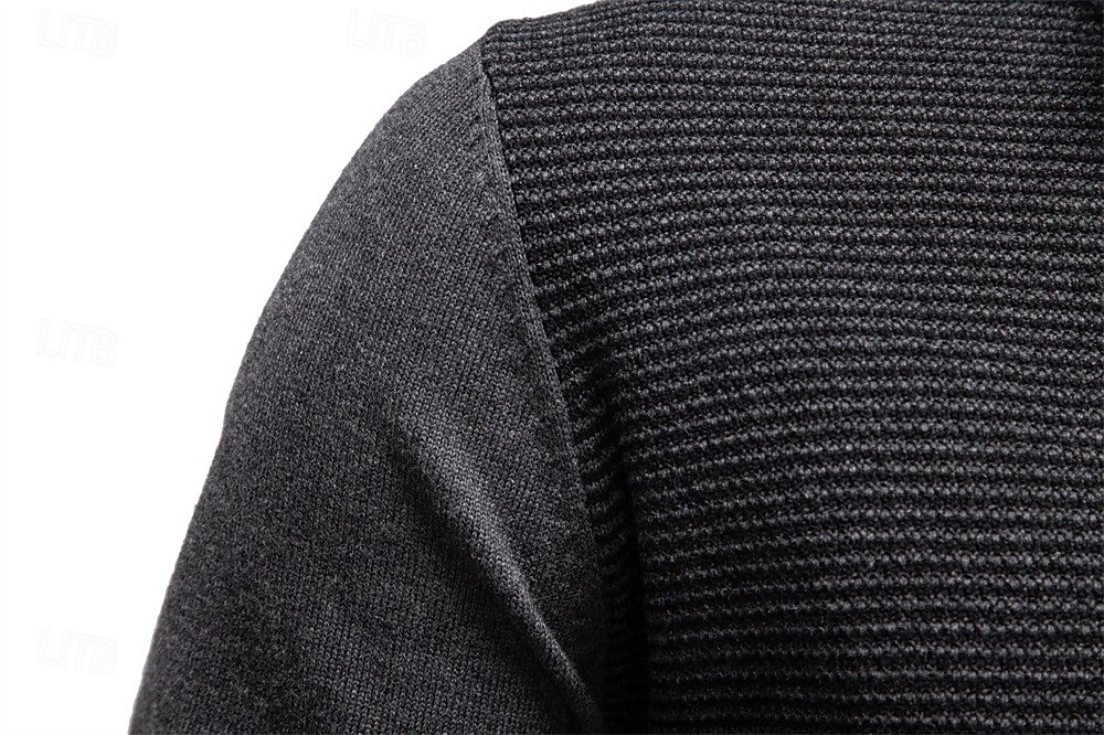 Herren Pullover Zopfmuster Stricken Normale Oberteile Halber Reißverschluss Farbblock Geometrisch Stehkragen Elegant Vintage Schule Urlaub Bekleidung Frühling Herbst Grün Armeegrün S M L 2026 - $53.99 –P13