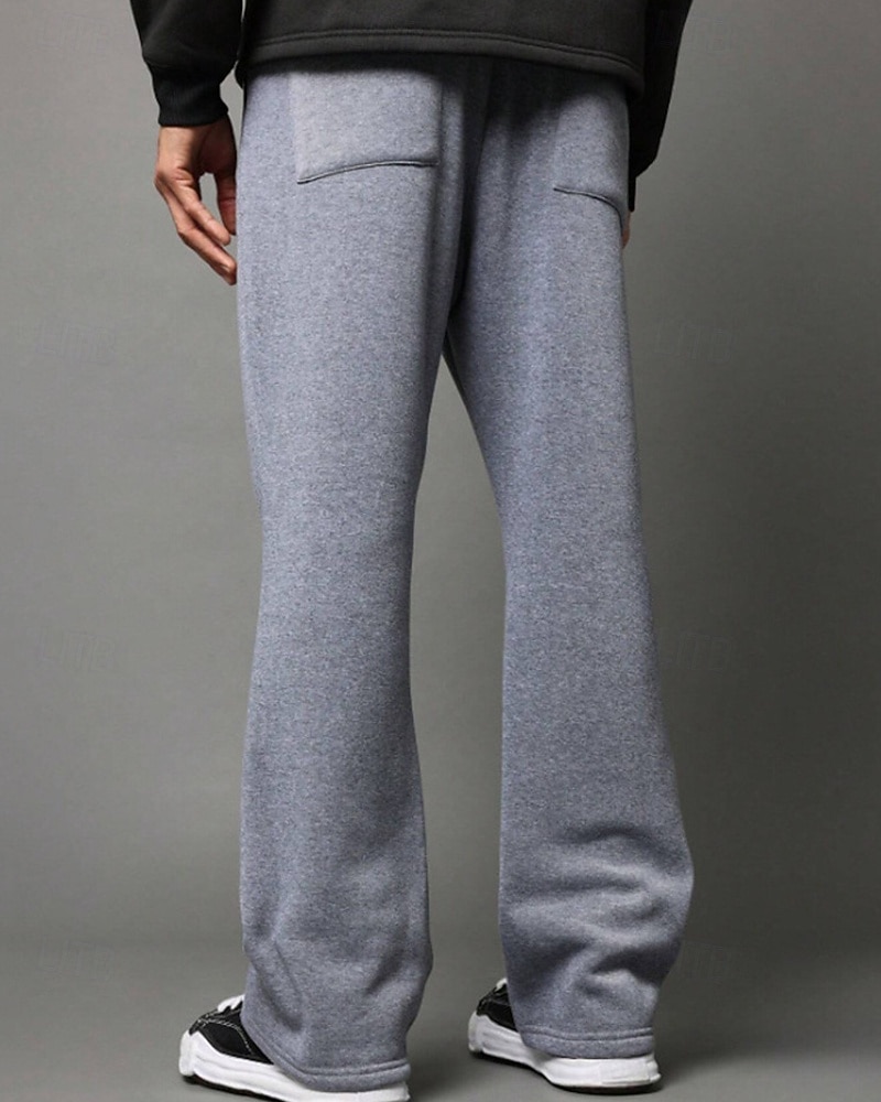 Per uomo Pantaloni da tuta Pantaloni a Zampa Pantaloni Coulisse Tasca Elastico in vita Semplice Comodità Sport all'Aperto Quotidiano Moda Casual Nero Grigio chiaro Micro-elastico del 2026 a $18.99 –P2