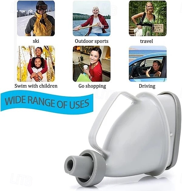 3 pezzi di orinatoio portatile da viaggio unisex donna uomo riutilizzabile dispositivo portatile per orinatoio da viaggio mobile toilette campeggio pipì orinatoio all'aperto emergenza seduta in piedi del 2025 a $15.99 –P5
