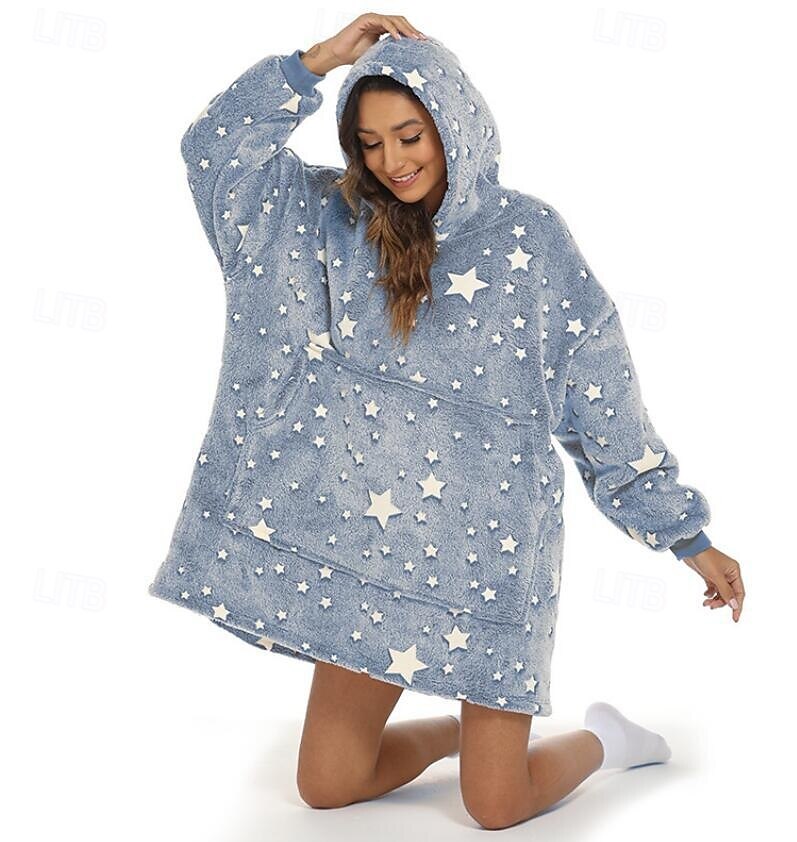 cobertor aquecido vestível com capuz, manta de pelúcia grande com aquecimento elétrico de 3 zonas, cobertor macio e quente para casa, colcha aconchegante para vestir no inverno de 2025 por $41.99 –P6
