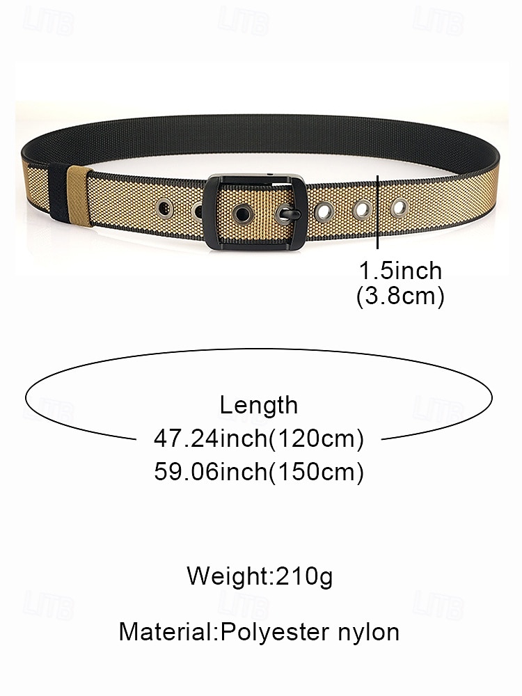 Men's Reversible Nylon Tactical Belt with Rotatable Adjuster Buckle - Durable Military Style Webbing for Outdoor, Work and Casual Wear 2025 - $14.99 –P10