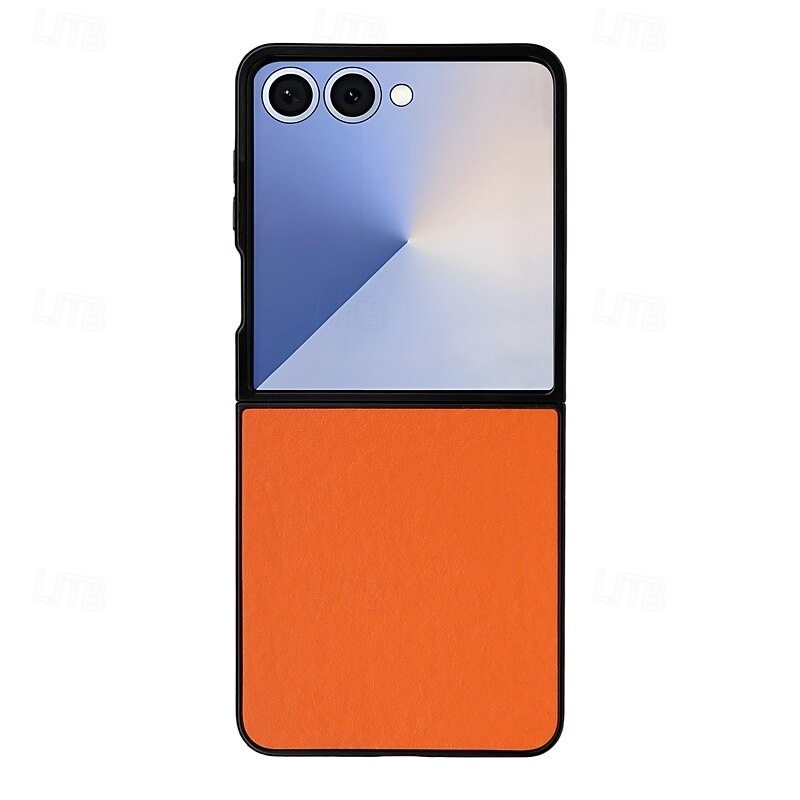 telefono Custodia Per Samsung Galaxy Z Flip 7 Z Flip 7 FE Z Flip 6 Z Flip 5 Copertura Posteriore Resistente agli urti Retrò TPU Pelle PU del 2025 a $9.99 –P1