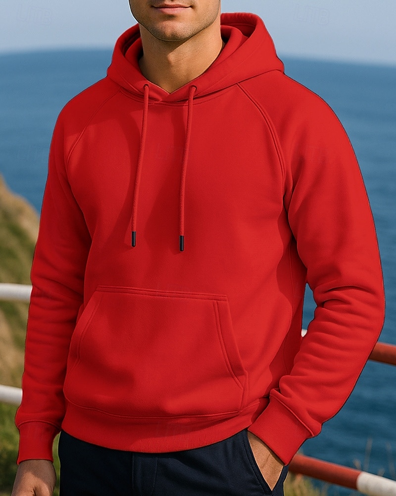 Hombre Sudadera informal Sudadera con capucha Con bolsillos Manga Larga Camiseta Ropa Deportiva Otoño Color sólido Moda Al Aire Libre Viaje Corriendo Ropa de deporte Ropa de Deporte Negro Amarillo 2025 - $21.99 –P7