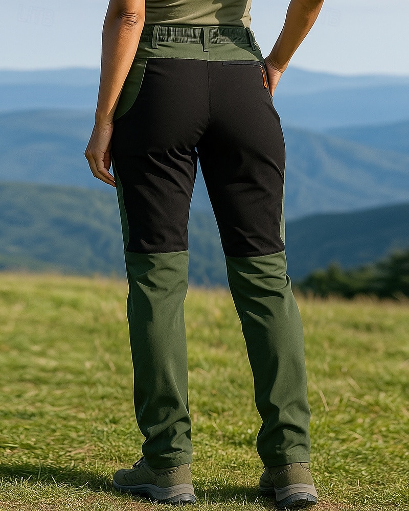 Dames Wandelbroek Waterdichte broek Softshell broek Lapwerk Zomer Buiten Normale pasvorm waterdicht Winddicht Kleding Onderlichaam Zak Zwart Leger Groen Spandex Kamperen&Wandelen Hardlopen S M L XL 2025 - $38.99 –P6