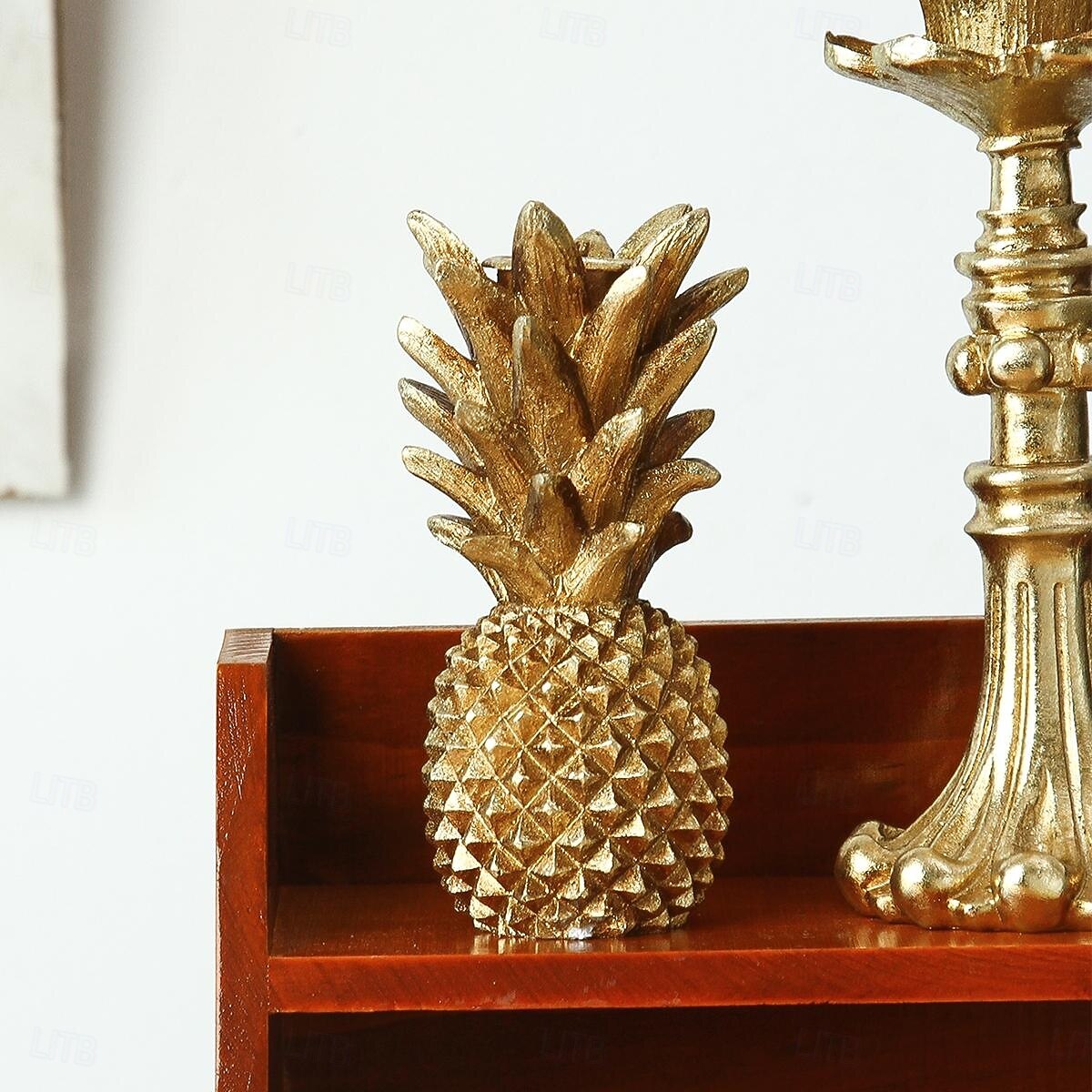 Винтажный золотой подсвечник в форме ананаса, настольный канделябр из смолы для дома, отеля, свадьбы &украшения для праздничного стола 2026 - $11.49 –P8