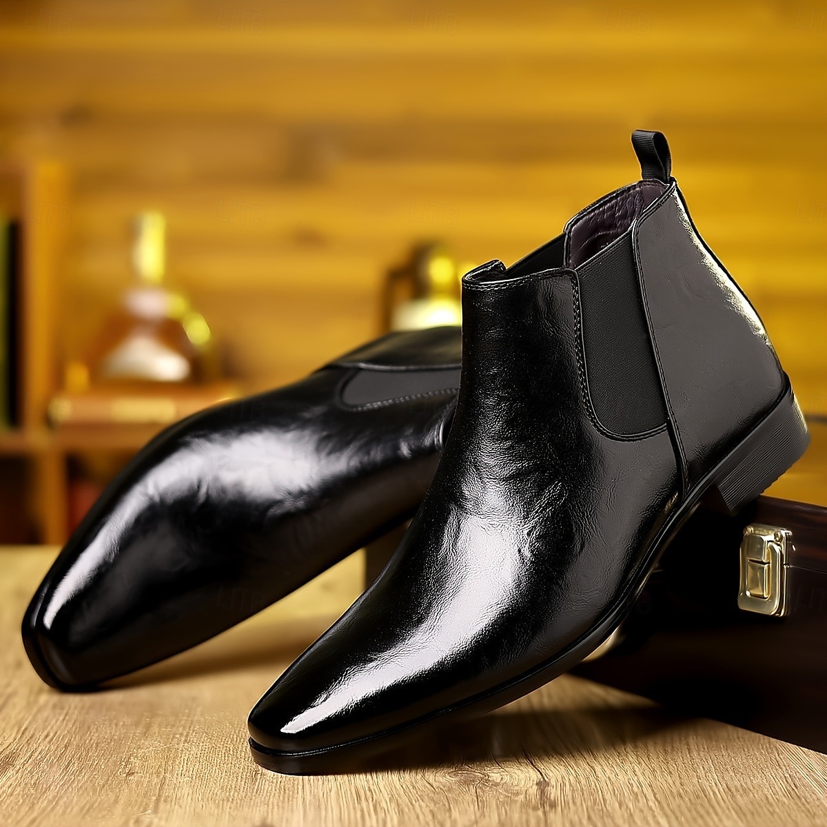 Bottines Chelsea marron pour homme – bottines élégantes pour le bureau, les réunions d'affaires et les tenues formelles de 2025 ? $42.99 –P4