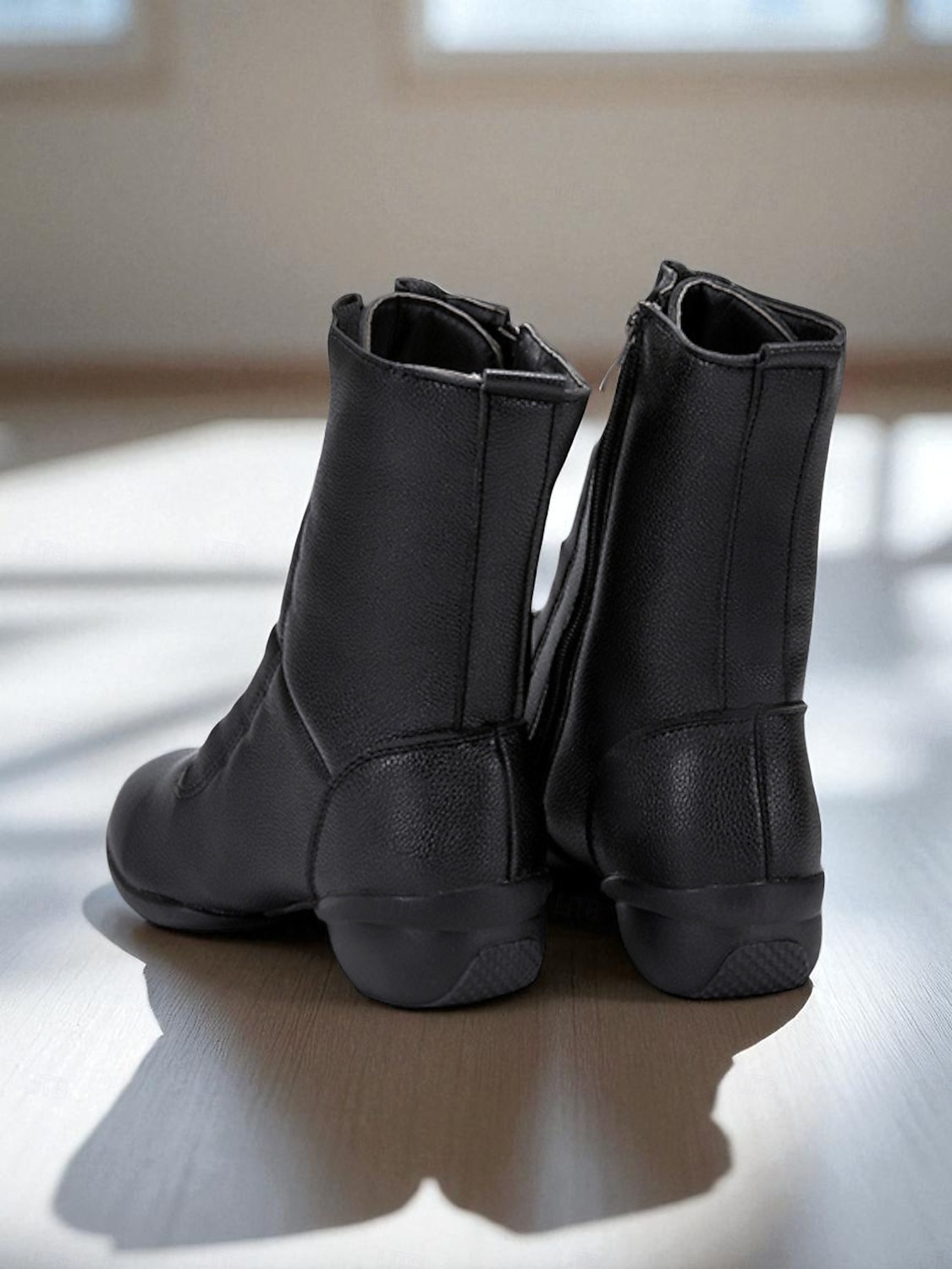 Women's Red Lace-Up Dance Boots - Soft Sole Ankle Boots with Side Zipper for Jazz, Practice and Performance 2025 - $42.99 –P5