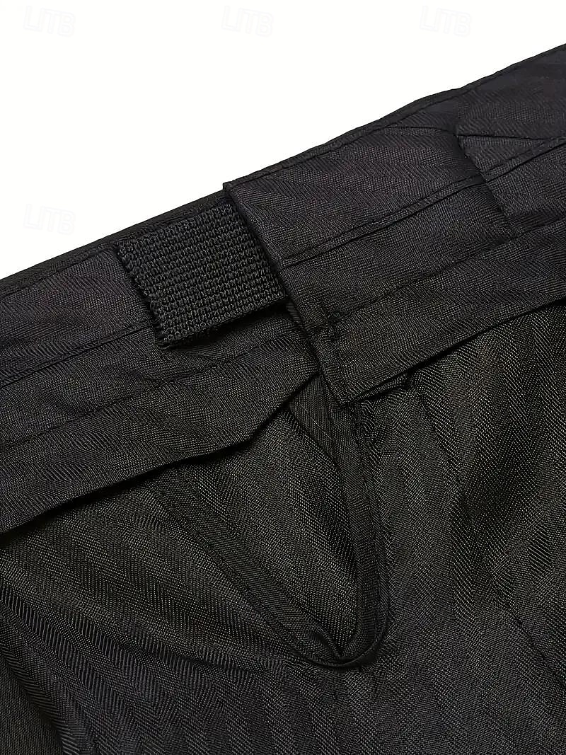 2026年 男性用 パーティースーツ ビーチウェディング 春の結婚式 ブラック 春夏 スーツ ノッチドラペル カジュアル フォーマル ソリッド スリムフィット 3点セット シングルブレスト 一つボタン  コレクション – $129.99 –P3